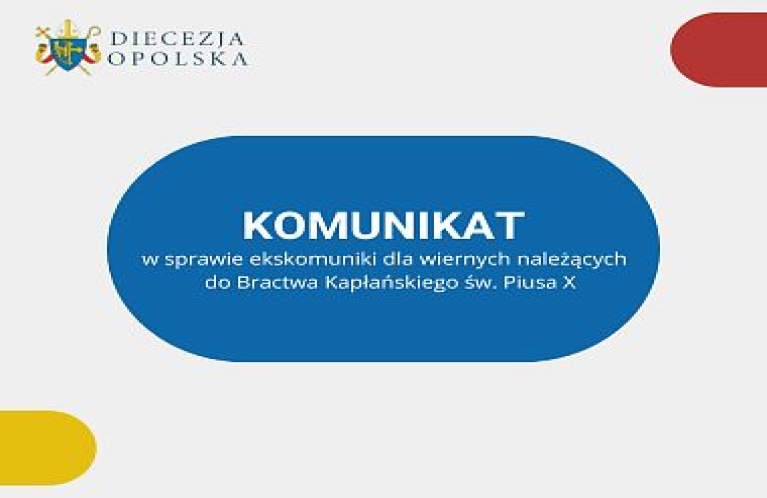 Komunikat w sprawie ekskomuniki dla wiernych należących do Bractwa Kapłańskiego św. Piusa X